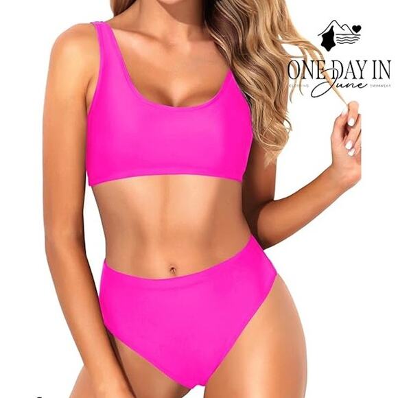 Tempt Me Crop Bikini Swimsuit Size L - Picture 1 of 7